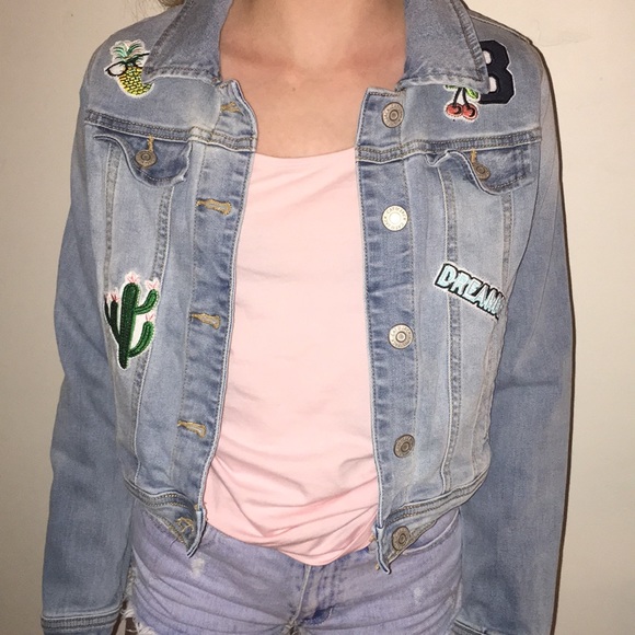 jeans with cute patches